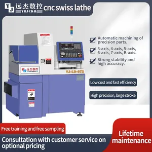 2 Spindle High Precision 5 Axis 325 Swiss Type Cnc Automatic Lathe MachineChinese Manufacturer YUANJIE CNC thumbnail-1