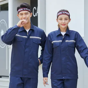 Work Clothes Set for Men, Wear-resistant Factory, Workshop, Factory Clothes for Workers, Reflective Strips, Auto Repair, Labor Protection Clothing Wholesale thumbnail-2