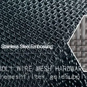 BOLI MESH2025 Stainless Steel 316 316L Plain Weave Woven/ 304 Twill Weave/ Stainless Steel Wire Mesh Plain/ thumbnail-4