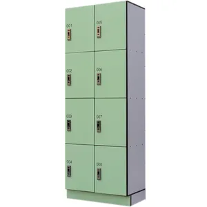 Solid Black Locker Cabinet 2 Tiers 12 Doors Locker thumbnail-5