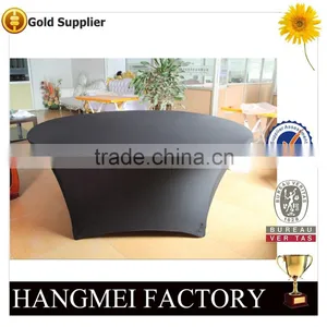 Spandex And Polyester Fabric Wholesale Stretch Table Cover HM-ZB53 thumbnail-1