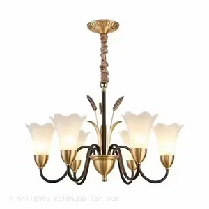 Modern European Style Living Room Bedroom Chandelier Fixture thumbnail-3