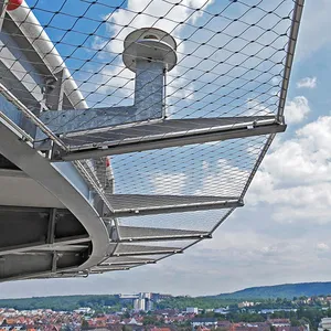 Anti‑Drone Net Galvanized /Stainless Steel High Tensile Stainless Steel Wire Rope Mesh for Facility Airspace Protection thumbnail-5