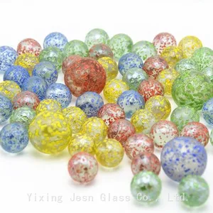 Wholesale Glass Beads Marbles 16mm 25mm Colorful Glass Beads Fishbowl Decorative Beads Craft Ball thumbnail-1