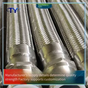 Pipe Connectors, for Medical Use, Metal Hoses, Lined Ptfe Corrugated Hoses, High Temperature Resistant thumbnail-4