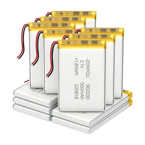 Wholesale Factory Price ZonYou 902030 Liquid Battery Pouch 500mah Cell LiCoO2 Cathode 500 Cycles for Consumer Electronics Power thumbnail-4