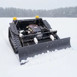 Industrial Roadside Vegetation Maintenance Mower 800mm Cutting Width CE VTLM800 Self Propelled 48V Remote Controlled Tracked thumbnail-2