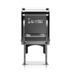 Auto Stamp 25x25mm Square WES Factory Custom With Protective Cover Logo Printing for Official Seals Authentication thumbnail-3