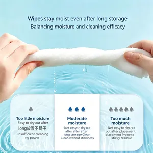 60 Sheets Large Purified Water Baby Hand & Mouth Wipes | Wholesale Infant Sanitary Wet Wipes Factory, Ready Stock thumbnail-4