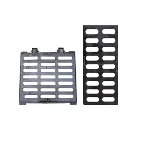 Heavy Duty EN124 D400 Ductile Iron & Stainless Steel Black Sewer and Drain Gratings for Road Safety thumbnail-1