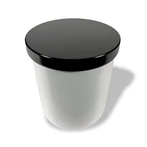 Wholesale Metal Candle Flat Lids for Glass Candle Jars Containers Black Silver Gold Rose Gold Caps Covers for Luxury Candles thumbnail-1