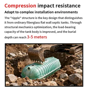 Shock Resistant Corrugated Septic Tank Complex Geological Underground Sewage Tank thumbnail-3