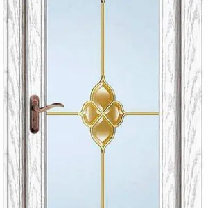 SUNFREE Moisture Proof Aluminium Bathroom Door, Privacy Frosted Glass Interior Washroom Door thumbnail-1