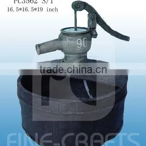 Resin Barrel Garden Decoration Fountain thumbnail-1