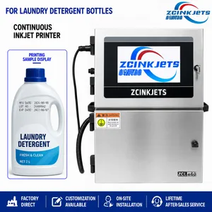 Laundry Detergent Bottle Coding Machine for Household Chemical Plastic Packaging Lot Date Marking thumbnail-1