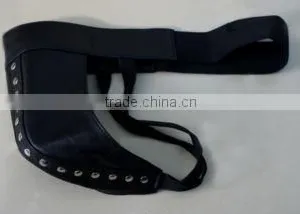 Mens Leather Jockstrap Briefs Pouch Bottom for Men Black With Steel Studs thumbnail-1