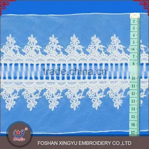 2016 Popular Fashion Hot Design Decorative Cotton Lace Trim Embroidered Tulle Fabric thumbnail-1