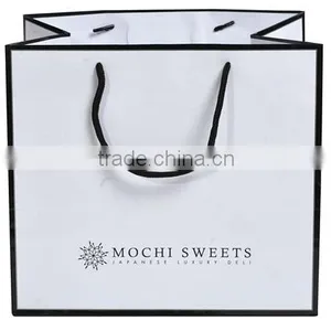Brightly Red Gift Paper Bag With pp Rope Handles and Hangtag thumbnail-1