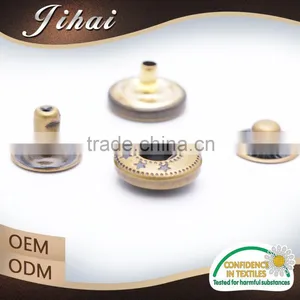 2016 Trending Metal Fasteners Decorative Leather Jacket Snap Buttons thumbnail-6