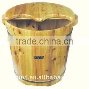 Deep Foot Barrel(with Top) Wooden Footbath Barrels thumbnail-1