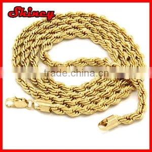 Men's 14k Yellow Gold 2.5mm Custom Length Rope Chain thumbnail-1