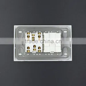 China Manufacturer 13a Switches Socket 2 Gang With Fluroscence thumbnail-2