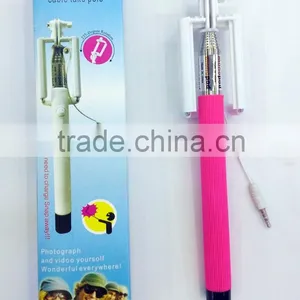 Self-pole,wired Control Selfie Stick for Mobile Phone ,Since the Shaft thumbnail-3