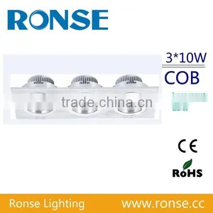 One Two Three Head 30w Ceilinglight Downlight Spotlight thumbnail-1