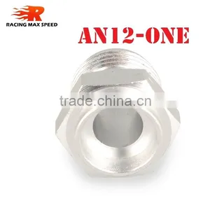 Real Alloy Fittings Hose Connector Wholesale An Male Aluminium Weld On Fitting Aluminum Hose Adapter AN12-ONE thumbnail-1
