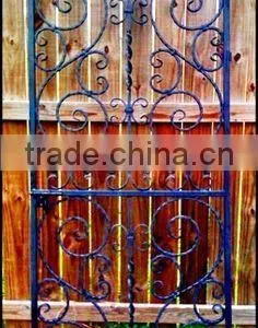 Wrought Iron Wine Cellar Door With Glass,pre Hung thumbnail-5