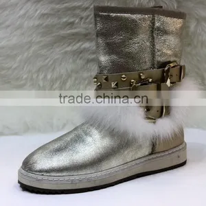 2016 HFUGG Low Price Snow Boots Free Sample Shoes ; Buckles Women Winter Snow Boot thumbnail-1