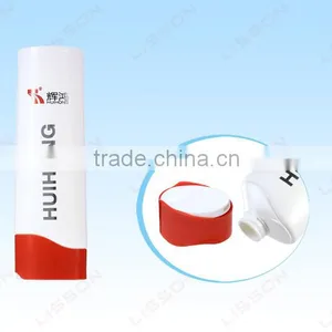 90ml to 200ml Oval PE Tube With Push-botton Double-color Cap for Hair Care Products thumbnail-1