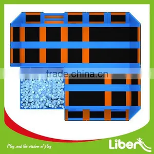 Indoor Rent Professional Safetynet Top Quality Leading Excersise Rectangular Trampoline Manufacturer thumbnail-2