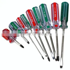 9pcs Colorful Transparent Handle Screwdriver Set Crossed and Slotted Screwdriver thumbnail-5