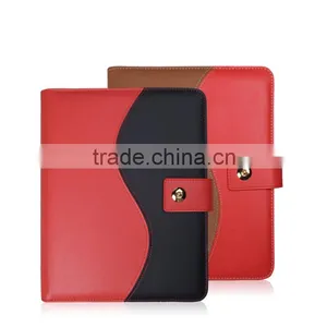 2016 Hot Sell Leather 6 Ring Binder Notebook With Power Bank & Usb Disk Quality Choice thumbnail-2