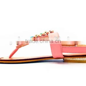 Fashion Lady Fancy Flat Heel Colorful Slippers thumbnail-5