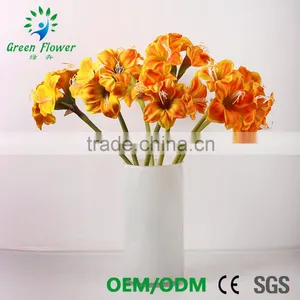 2016 Wholesale Multicolor Latex Artificial PU Flowers Amaryllis Real Touch Bouquet Wedding Bridal Decor Display Flower thumbnail-3