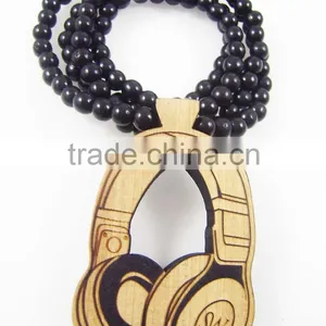 2015 Custom Hand Painted Wooden Beads Necklaces thumbnail-1