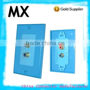 2RCA Connector Electrical Socket Waterproof Panel Mounte thumbnail-1