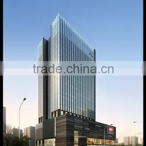 Powder Coating,anodized and PVDF Aluminum Curtain Wall thumbnail-3