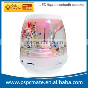 Handfree Stereo Colorful LED MP3 Bluetooth Liquid Speaker thumbnail-1