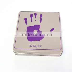 Individual Square-shape Tin Box With Hand Printing for Gift thumbnail-1