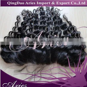 Free Parting Indian Remy Hair Lace Frontal Virgin Human Hair Ear to Ear Lace Frontal Closure 13*4 Frontal Pieces thumbnail-5