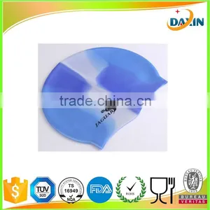 Professional Custom Logo Adult Kid Size Silicone Swim Cap thumbnail-1