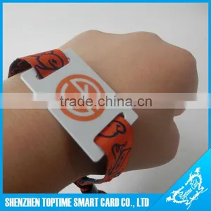 Music Festival Disposable Uhf Woven Rfid Wristband Price thumbnail-1