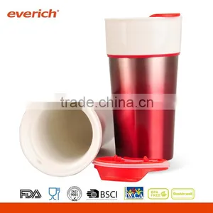 2015 Best Selling Plain White Ceramic Mug With Lid thumbnail-6