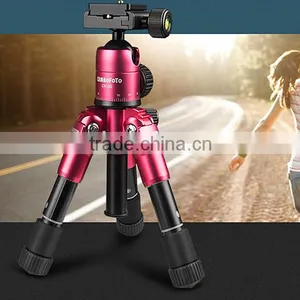 Portable Folding Ultra Aluminum Alloy Tripod Compact Desktop Macro Mini Tripod Kit With Ball Head for Canon DSLR Camera thumbnail-2