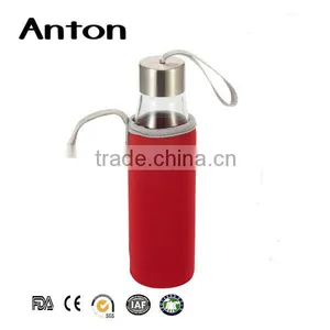 Cylindrical Vial Tubular Glass Tea Filter Water Bottle Borosilicate Glass for Drink thumbnail-2