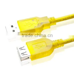 Transparent Optional Colors USB 2.0 Extension Cable Customized Length thumbnail-2
