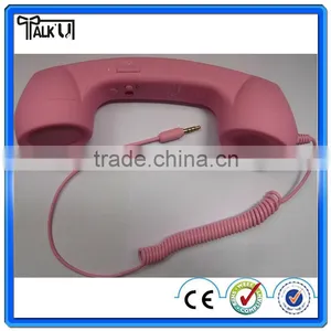 Hot Selling Mobile Phone Handset for Iphone, Innovative Anti-Radiation Plastic Bluetooth Retro Mobile/cell Phone Handset thumbnail-2
